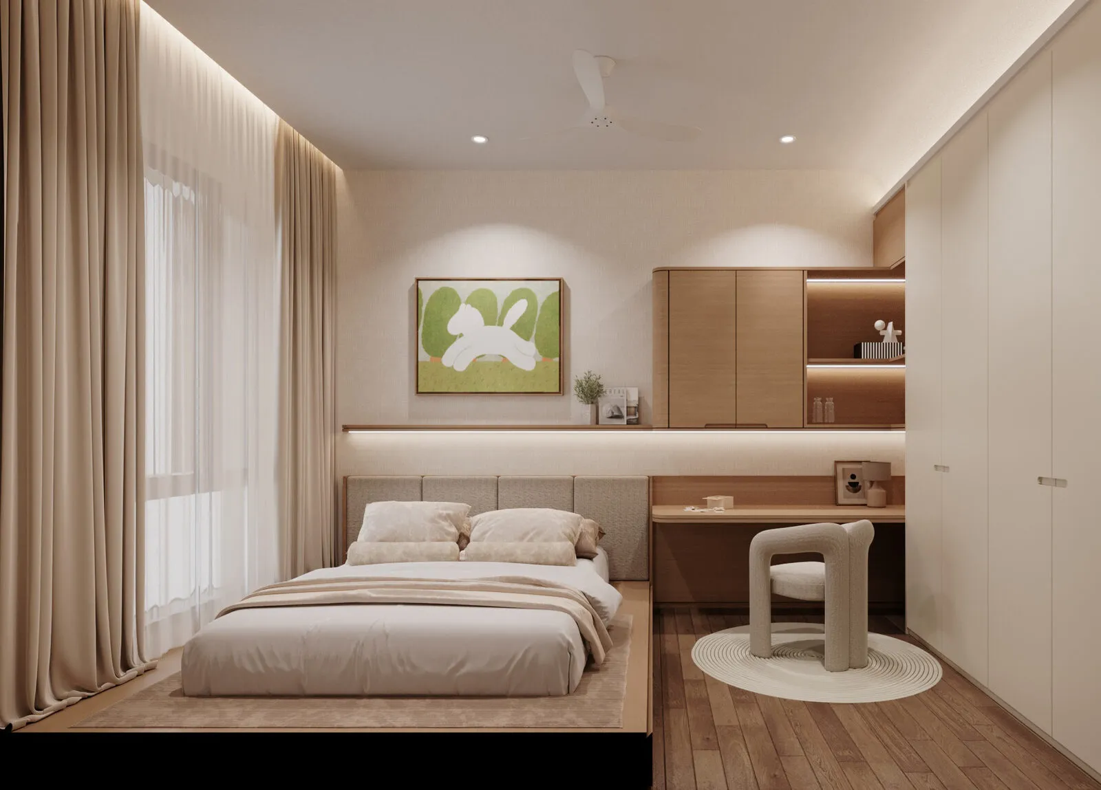 Daughter bedroom — kids room interior design Selangor