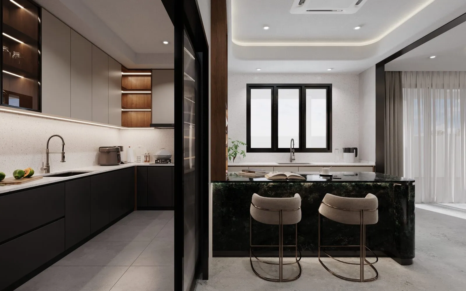 Dry kitchen detail — kitchen design Selangor