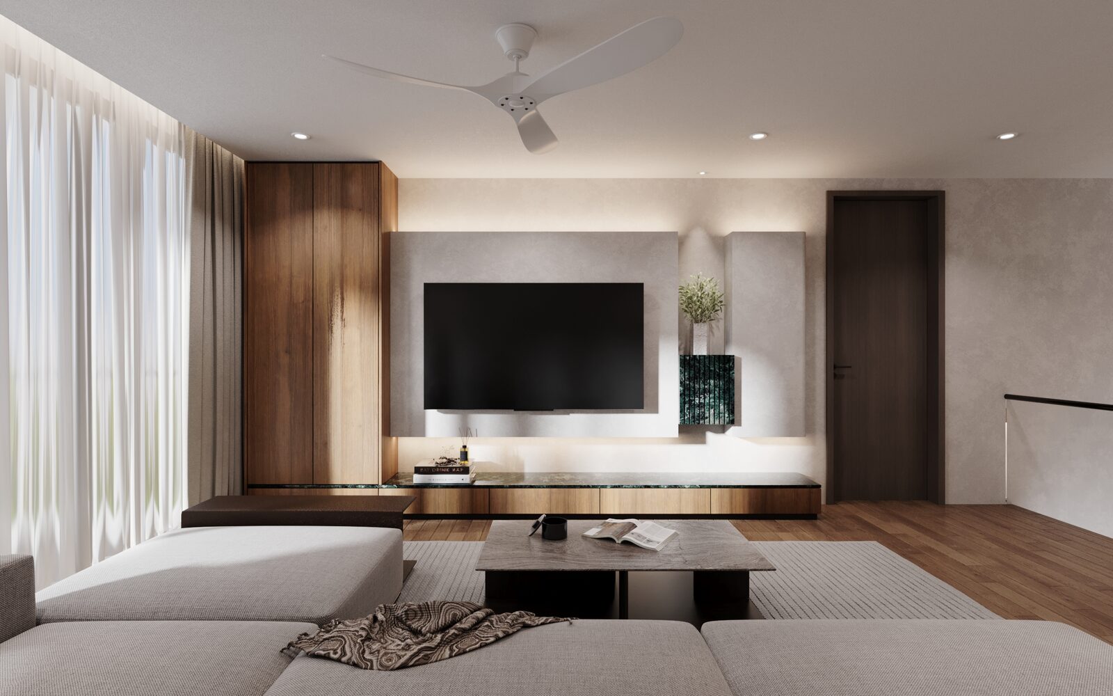 Family area — Contemporary Modern semi-d interior design Banting Selangor