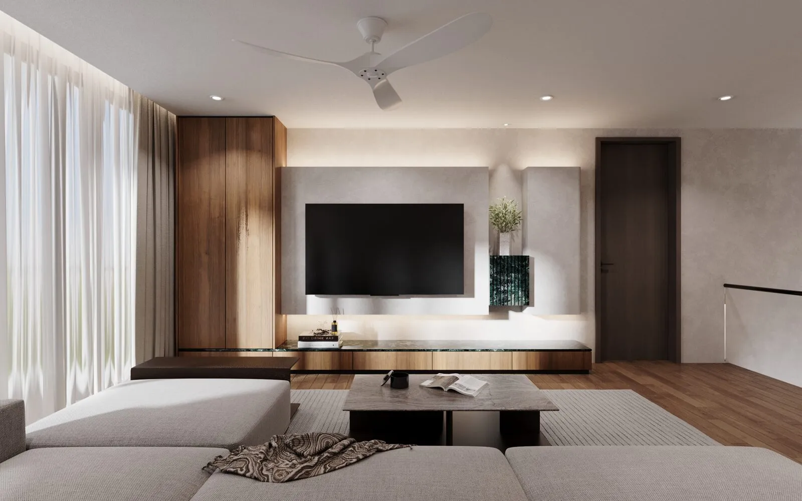 Family area — Contemporary Modern semi-d interior design Banting Selangor