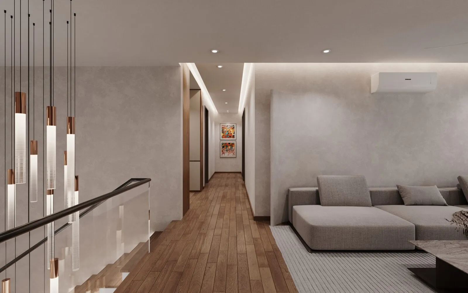 Family area detail — landed house interior design Selangor