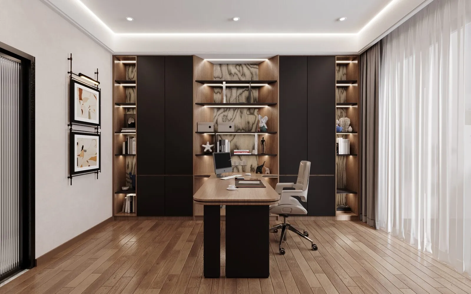 Home office — study room interior design Banting