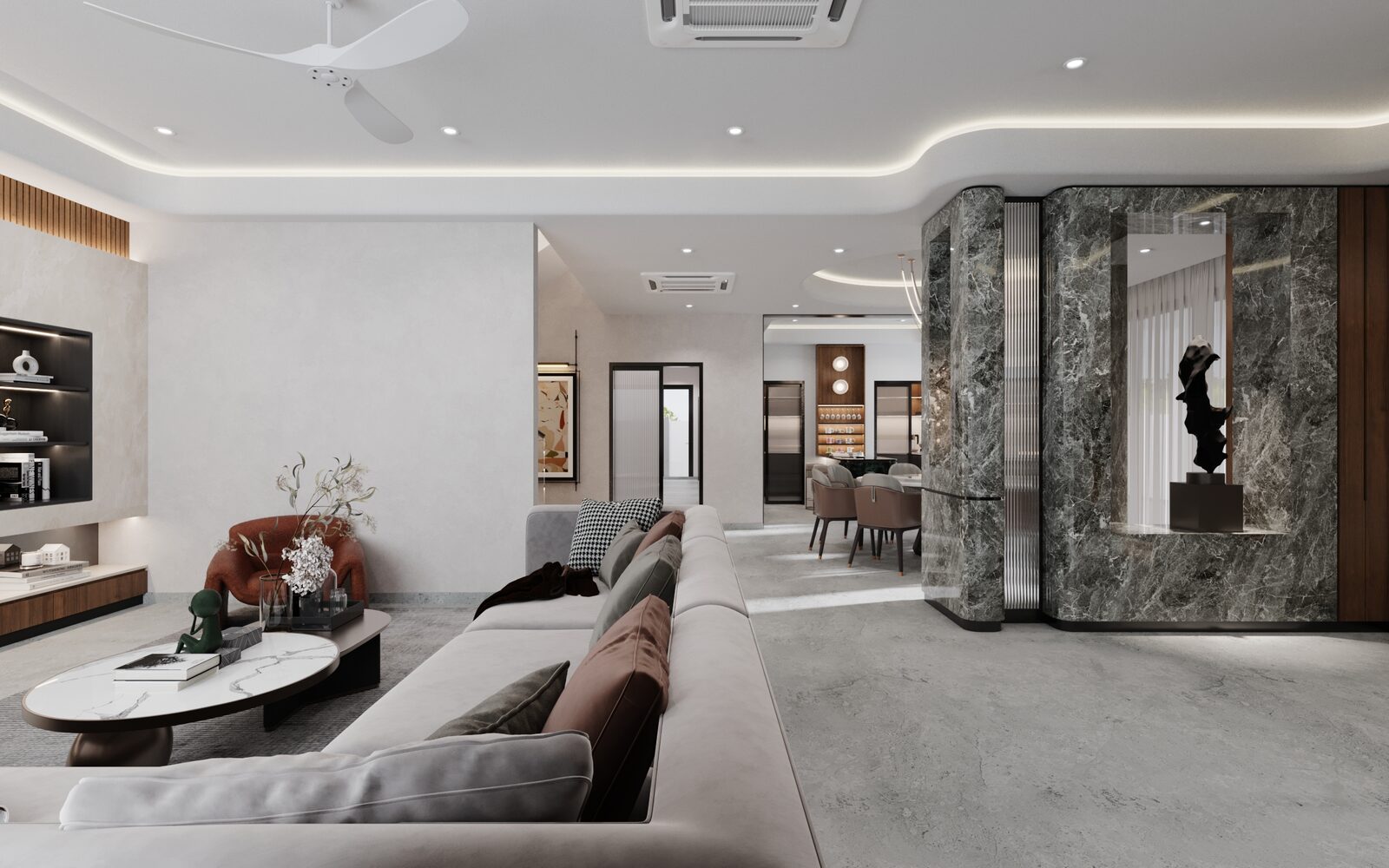 Open area contemporary modern interior design Banting