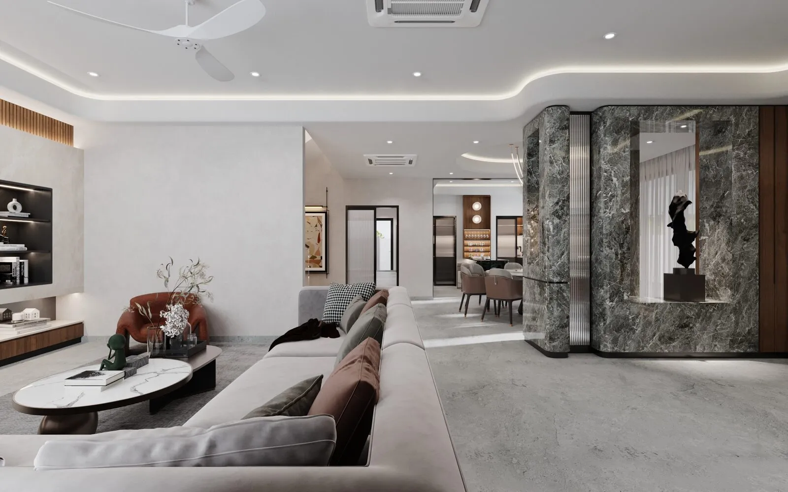 Open area contemporary modern interior design Banting