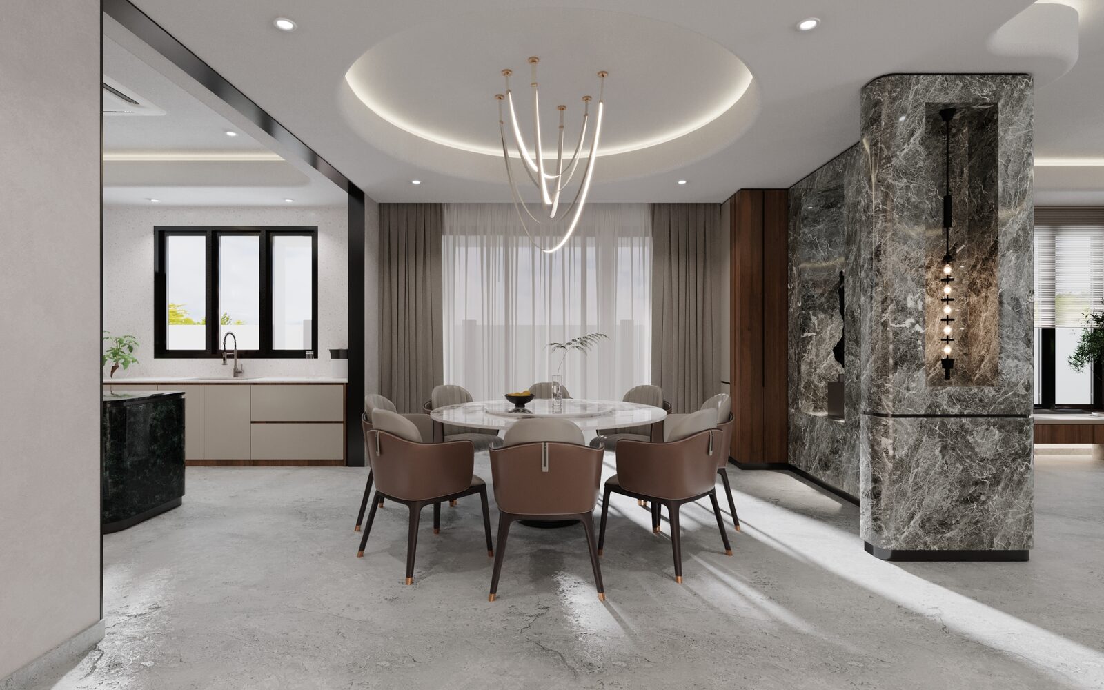 Open area layout — modern interior design Banting Selangor