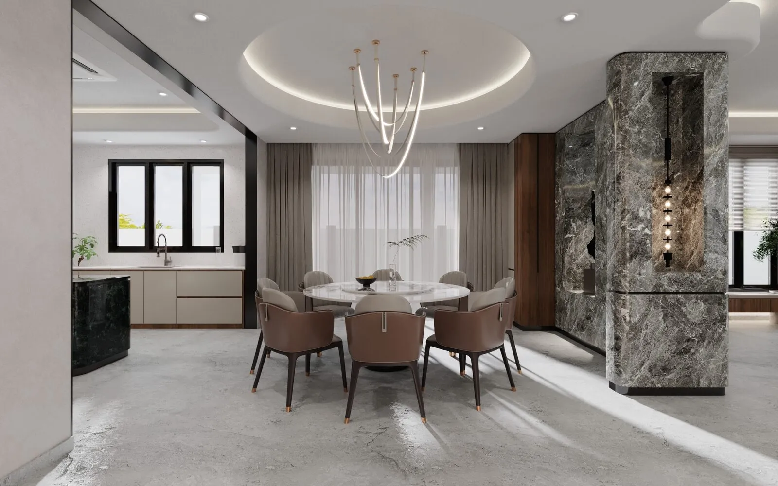 Open area layout — modern interior design Banting Selangor