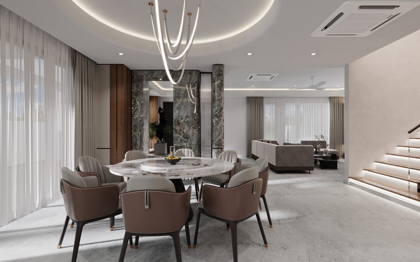 Open area full view — contemporary interior design Selangor