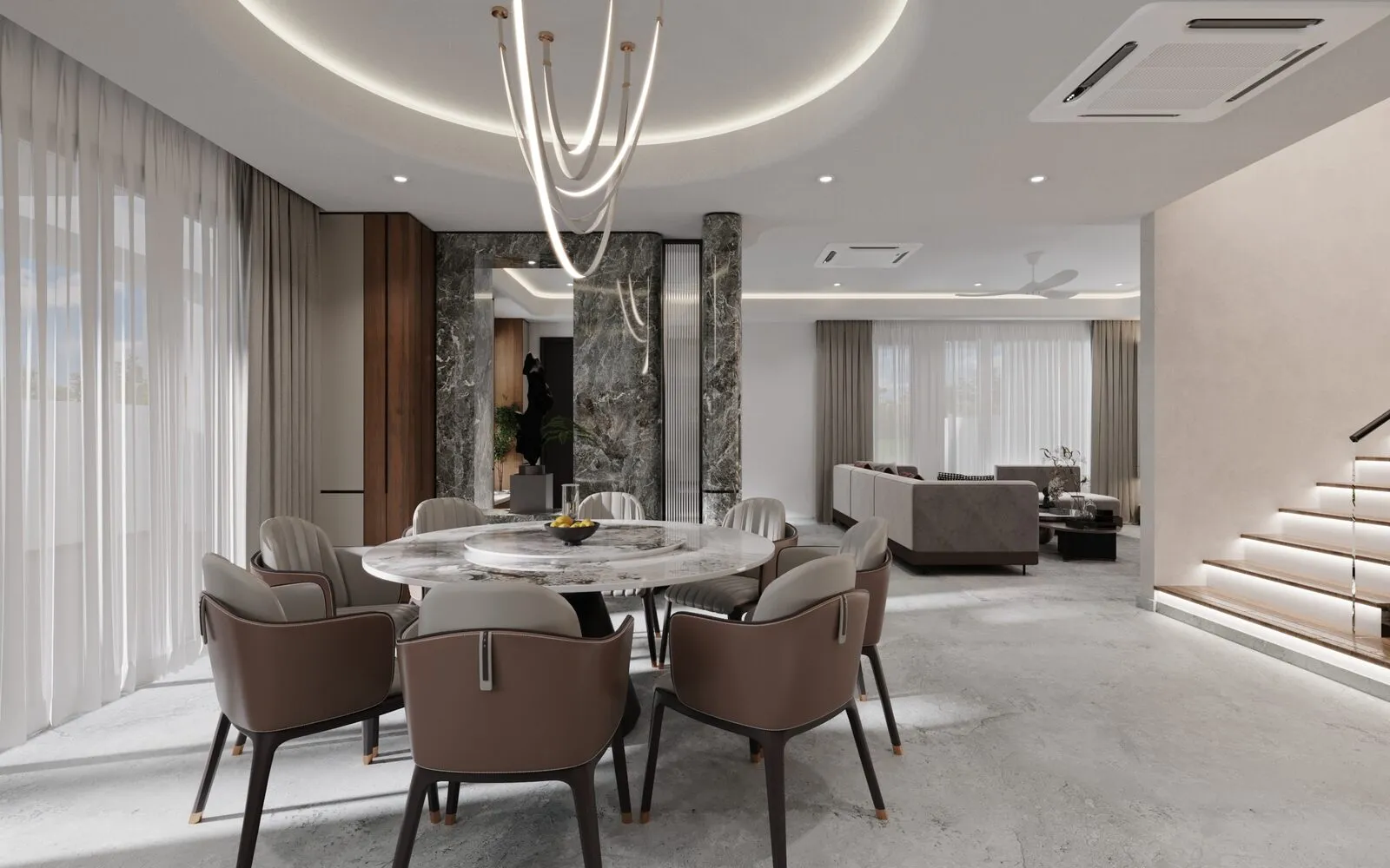 Open area full view — contemporary interior design Selangor