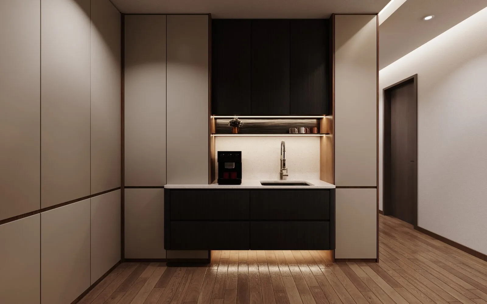 Pantry detail — kitchen renovation Banting Selangor