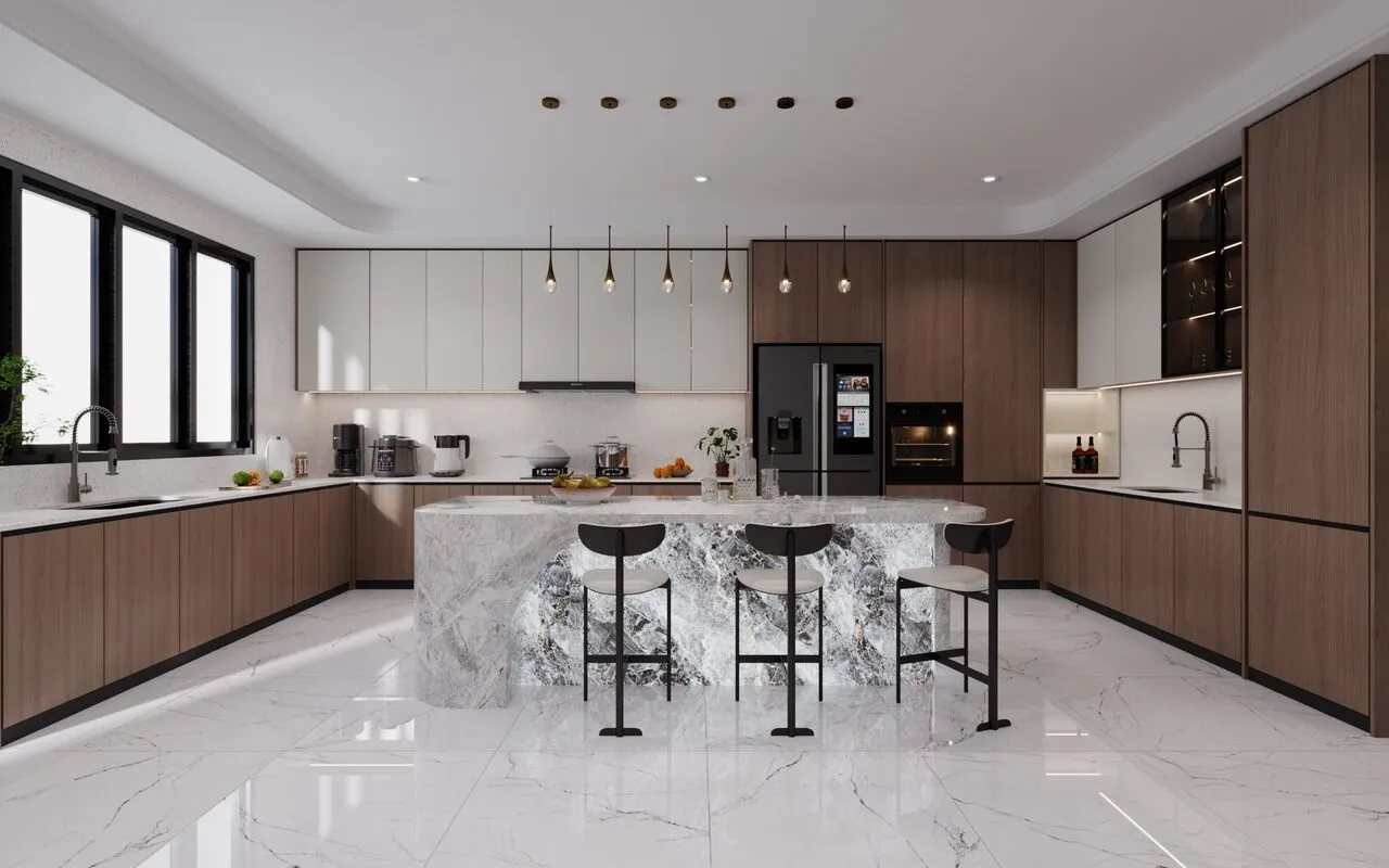 Kitchen interior design — New Chinese style, Banting Selangor