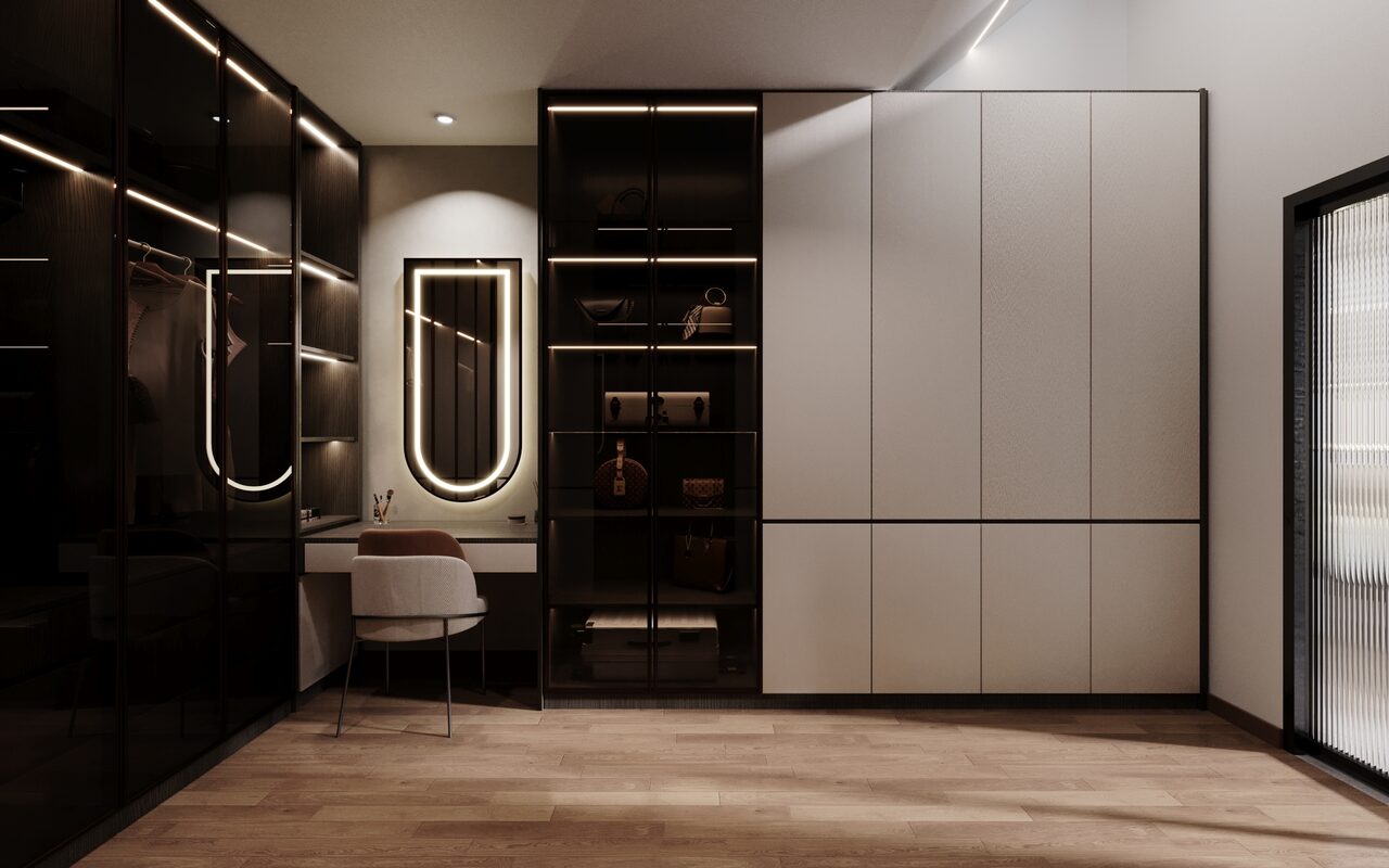 Walk-in wardrobe interior design Banting Selangor