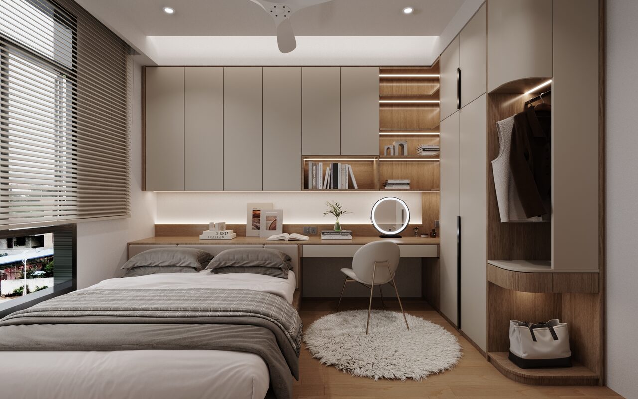 Second bedroom modern minimalist interior design Selangor