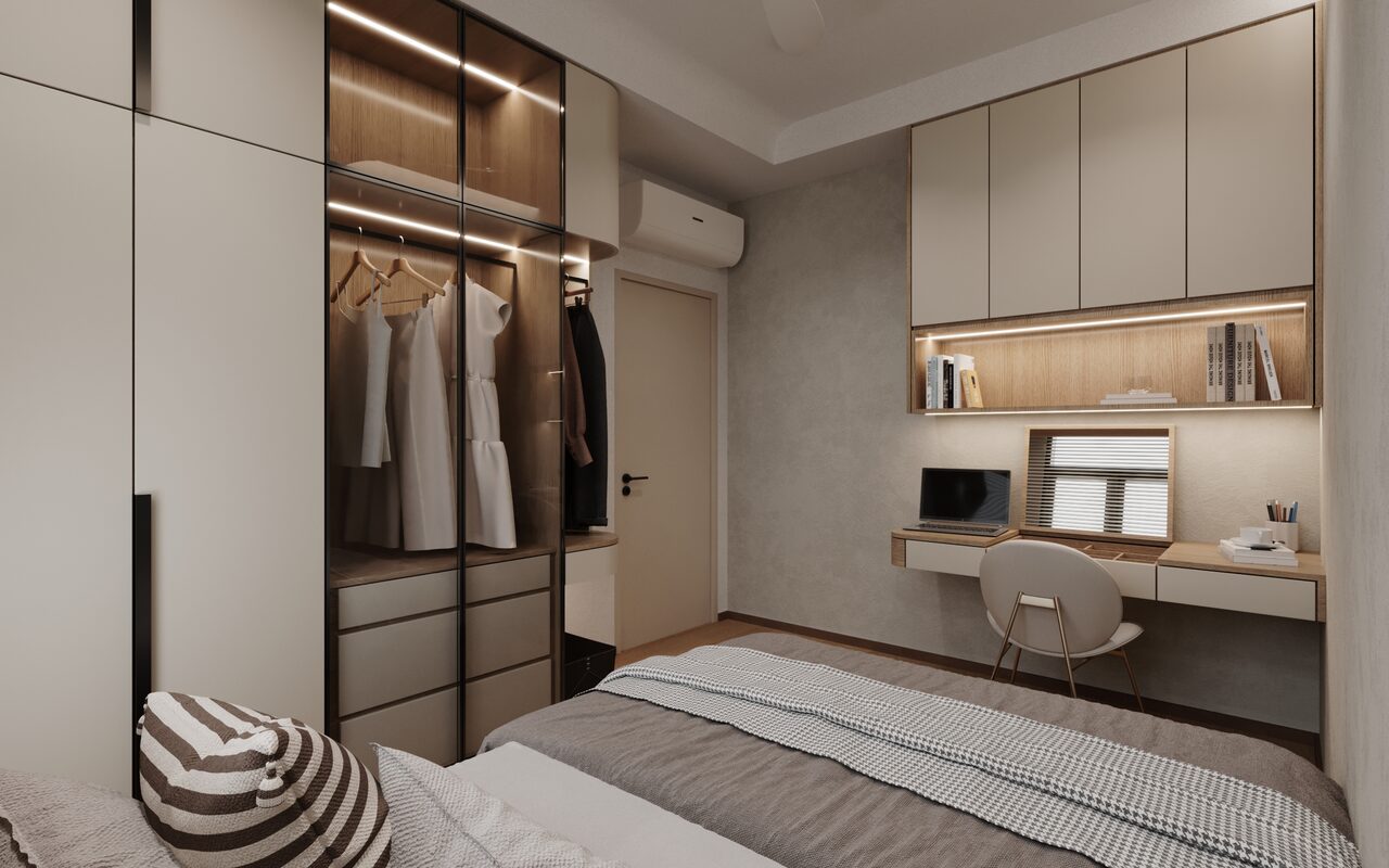 Bedroom ambient lighting interior design Selangor