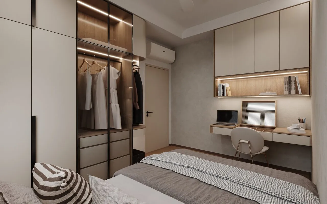 Bedroom ambient lighting interior design Selangor