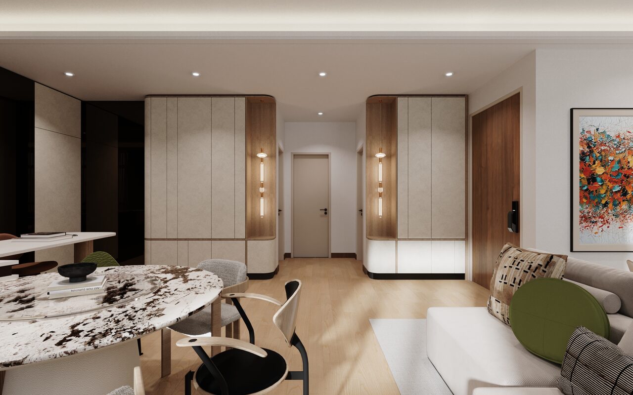 Curated living room interior design Malaysia