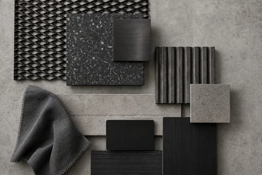 Concrete and Black Steel